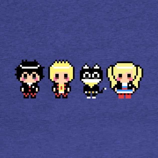 Persona 5 Phantom Thieves 8-Bit Pixel Art by StebopDesigns